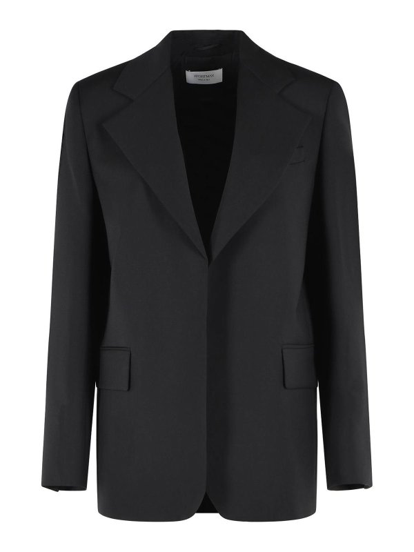 SPORTMAX: Blazer - Blazer - Negro