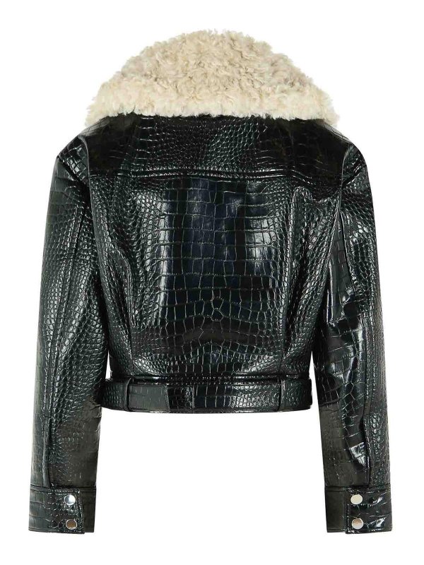 SPORTMAX: レザージャケット online - レザージャケット - 黒