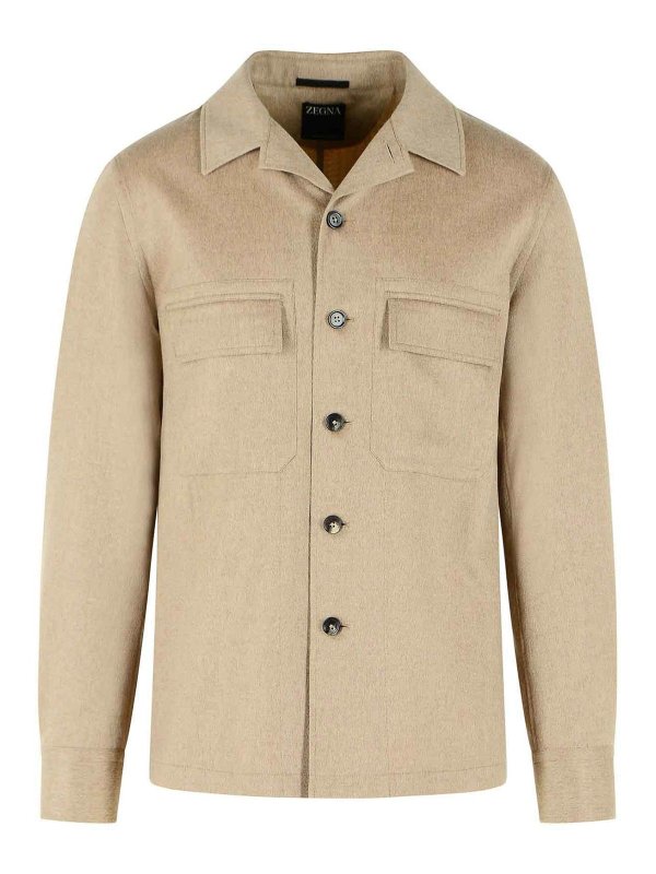 Z ZEGNA: シャツ - シャツ - ベージュ