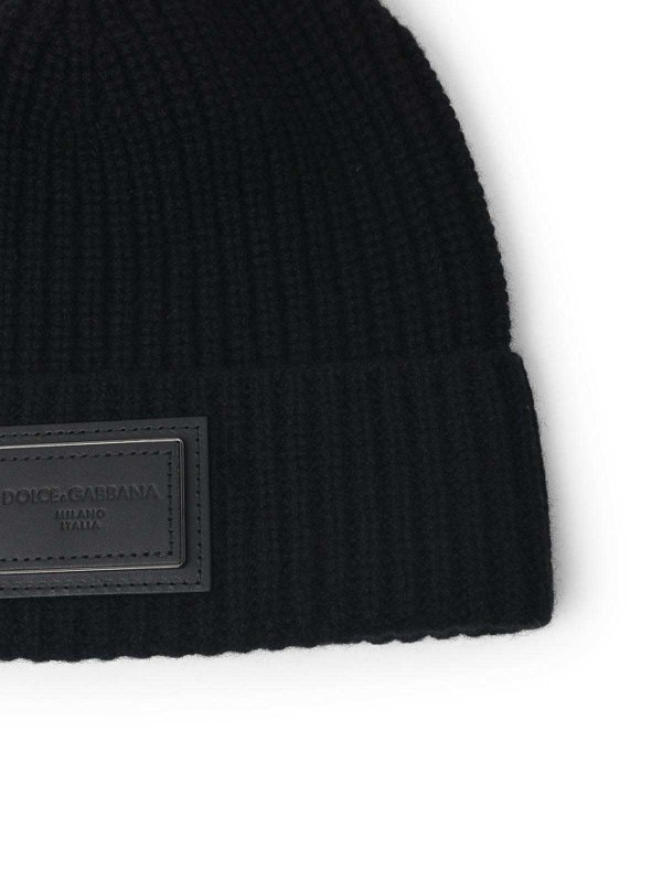 The Best Shops DOLCE & GABBANA: ニットキャップ - ビーニー帽 - 黒