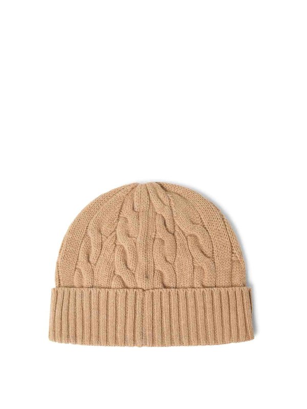 POLO RALPH LAUREN: ニットキャップ online - ビーニー帽 - ベージュ