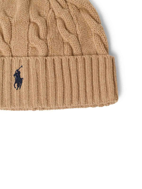 The Best Shops POLO RALPH LAUREN: ニットキャップ - ビーニー帽 - ベージュ