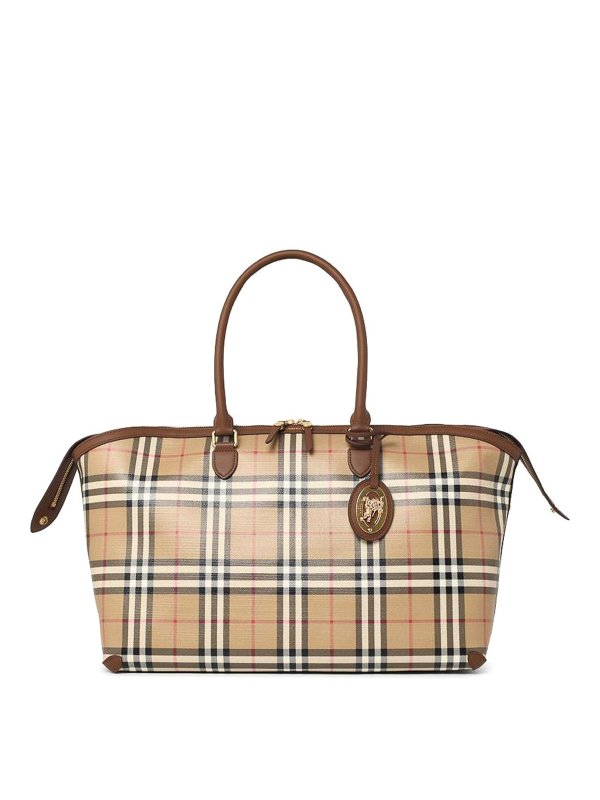 BURBERRY: トートバッグ - トートバッグ - ベージュ