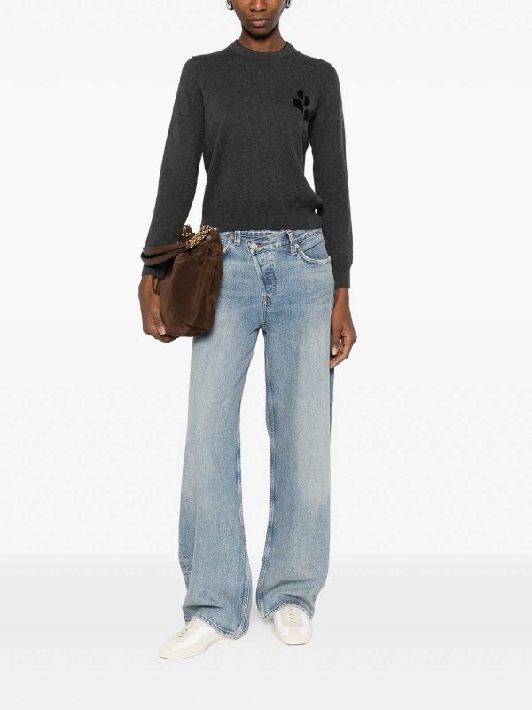 ISABEL MARANT: Pull col rond online - Pull Col Rond - Gris