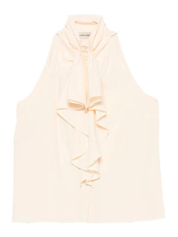 ALBERTA FERRETTI: Tops & Débardeurs - Top - Crème