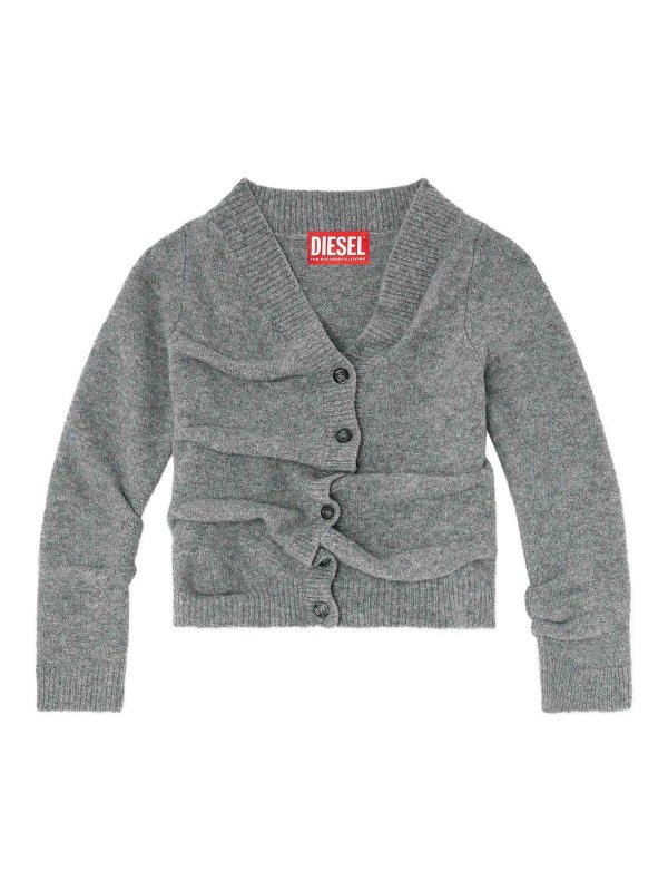 DIESEL: クルーネック - クルーネック - グレー