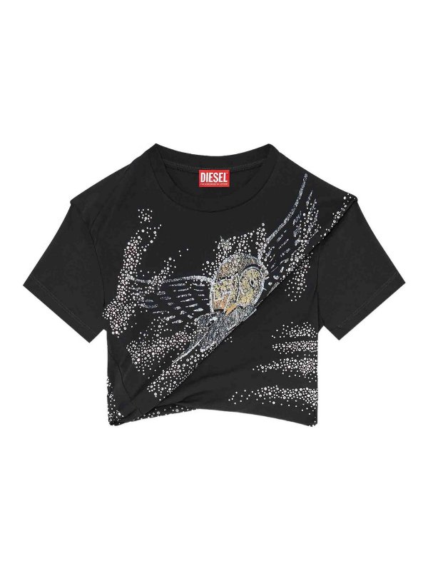 DIESEL: Tops & Débardeurs - Top - Noir