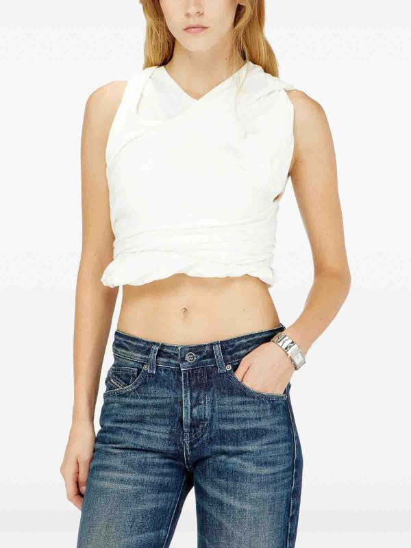 トップ/タンクトップ - 白 shop online: DIESEL
