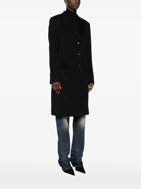 DOLCE & GABBANA: ロングコート online - ロングコート - 黒