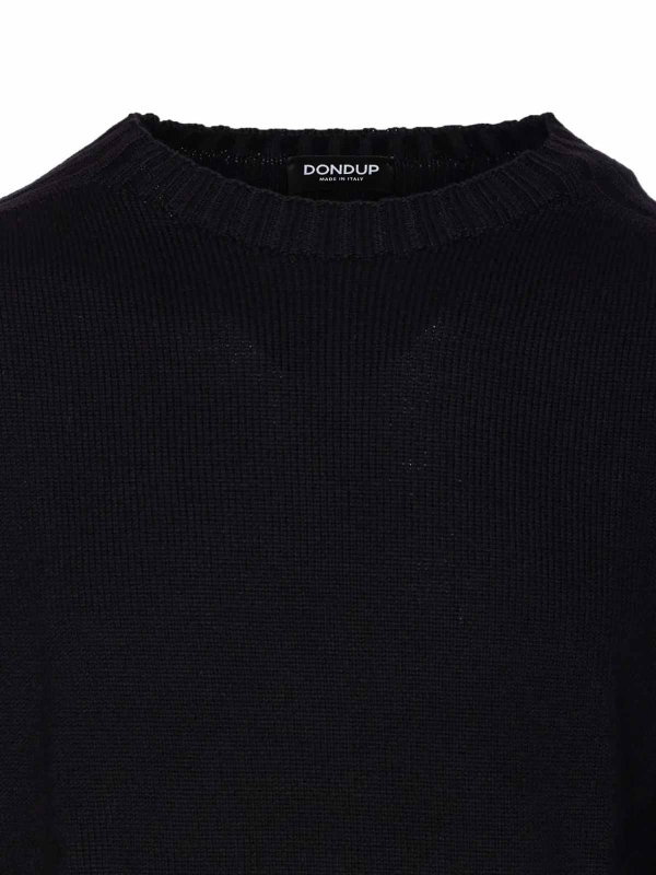 DONDUP: Strickpullover mit Rundhalsausschnitt online - Rundhalspullover - Schwarz