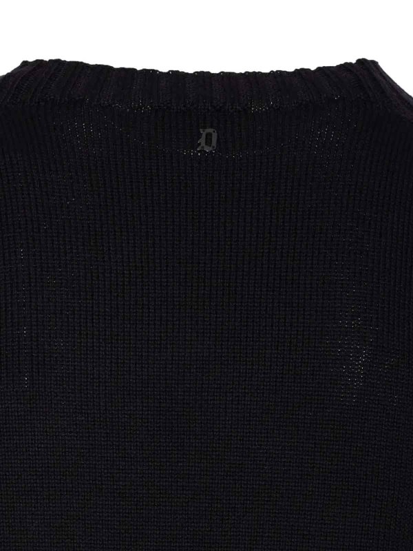 Rundhalspullover - Schwarz shop online: DONDUP
