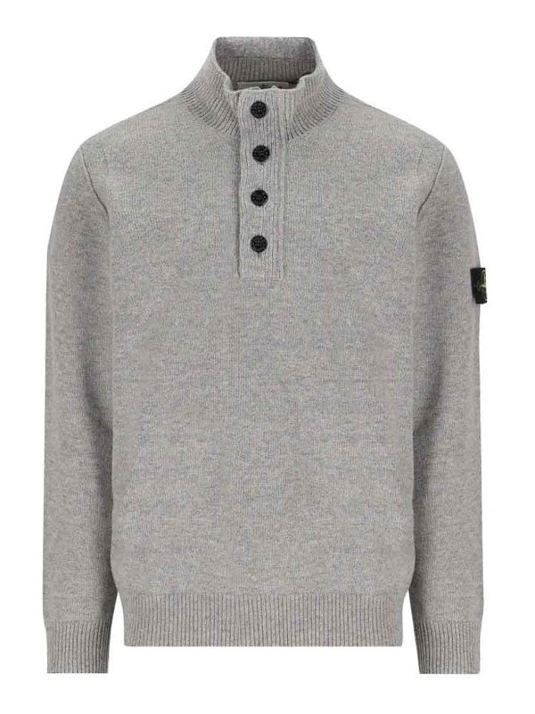STONE ISLAND: クルーネック - クルーネック - グレー
