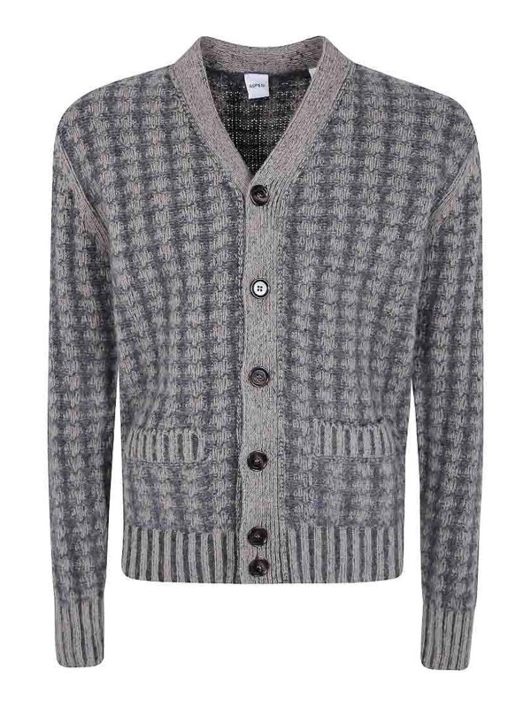 ASPESI: Cardigans - Cardigan - Grau
