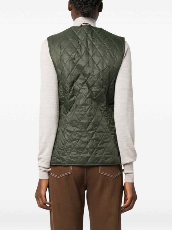 ウェストコート/ジレ - 緑 shop online: BARBOUR