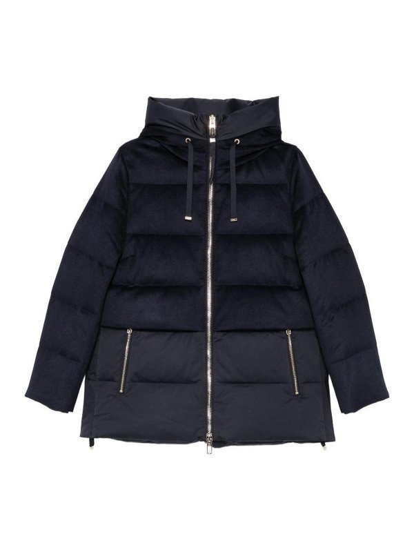 DUNO: padded jackets - Keiko bi-material down jacket