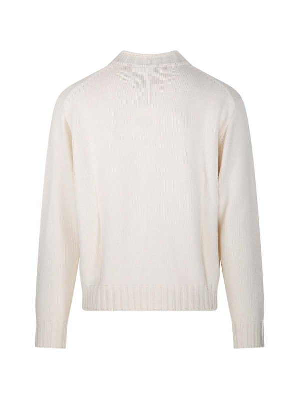 DUNST: Strickpullover mit Rundhalsausschnitt online - Rundhalspullover - Weiß