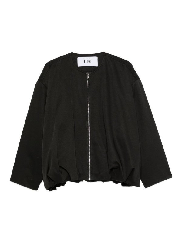 ELEH: crew necks - Boxy zip jacket
