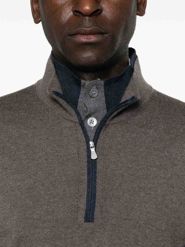 Rundhalspullover - Grau shop online: GRAN SASSO