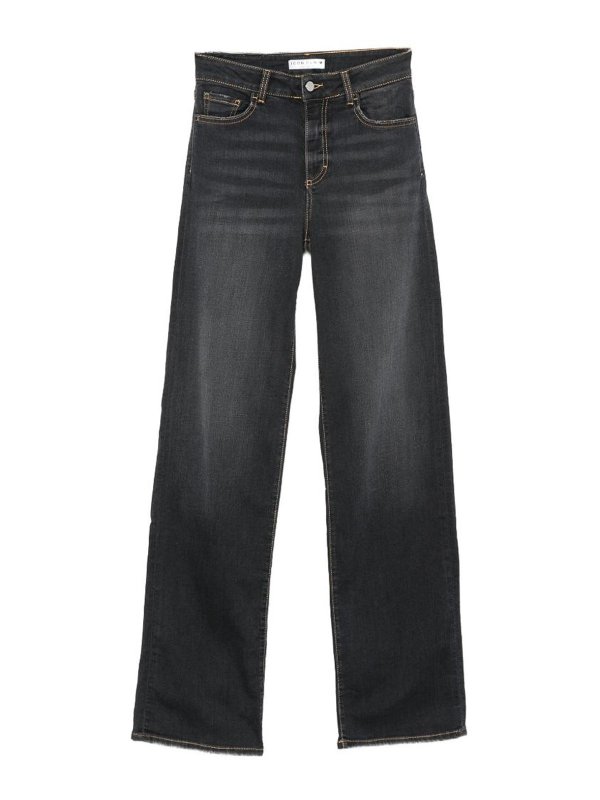 ICON DENIM: ストレートジーンズ - ストレートジーンズ - 黒