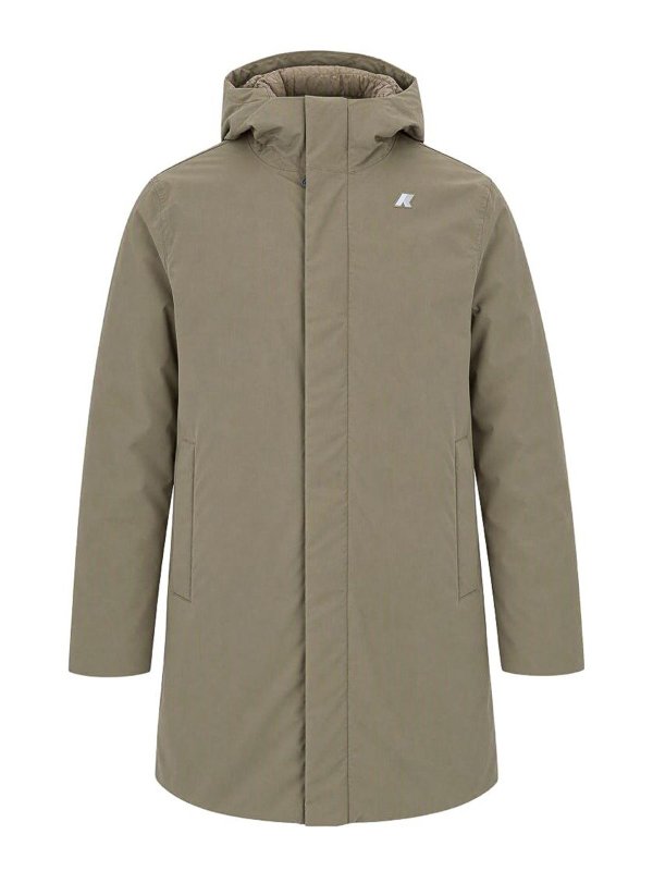 K-WAY: padded jackets - Thomas Warm hooded jacket