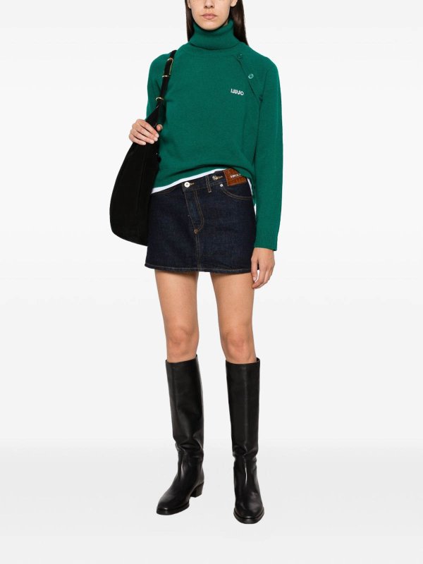 クルーネック - 緑 shop online: Liu Jo