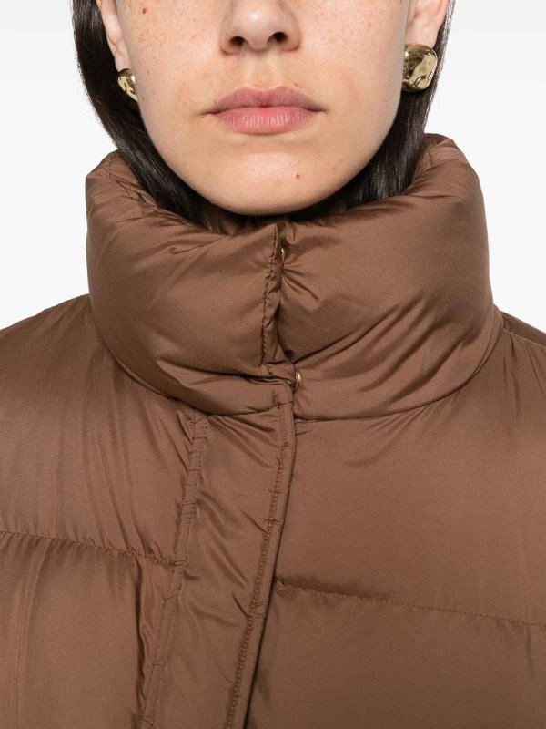 The Best Shops MAX MARA STUDIO: ダウン・ハイテクジャケット - ダウンジャケット - ブラウン