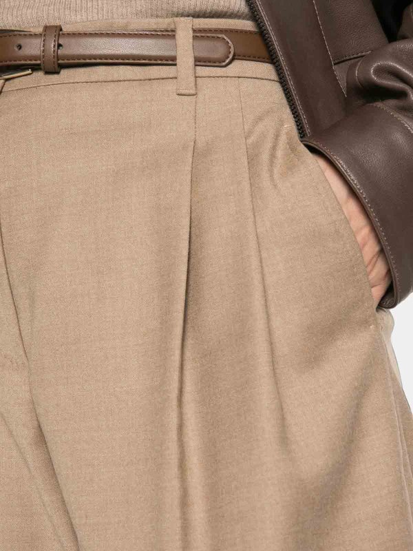 テーラードパンツ - キャメル shop online: MAX MARA STUDIO