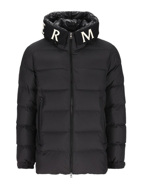MONCLER: short coats - Short logo jacket