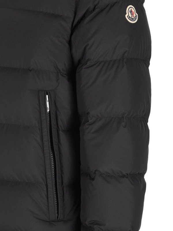 MONCLER: short coats online - Short logo jacket