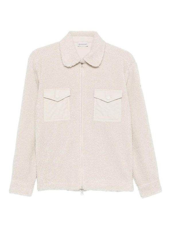 MONCLER: shirts - Logo patch shirt