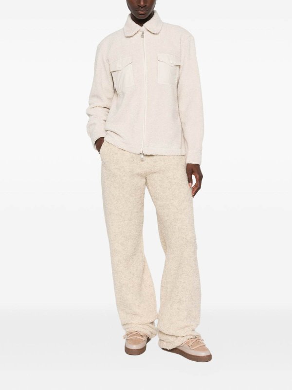 MONCLER: shirts online - Logo patch shirt
