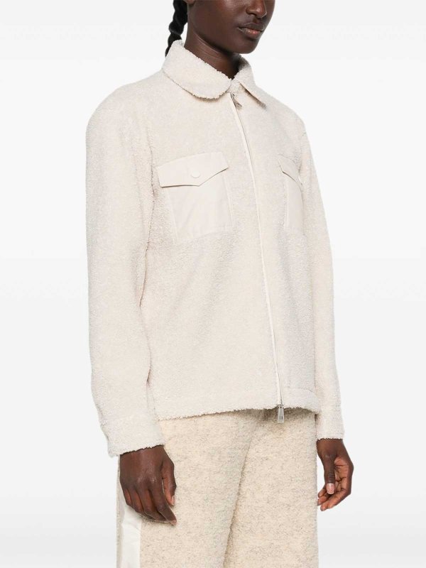 Logo patch shirt shop online: MONCLER