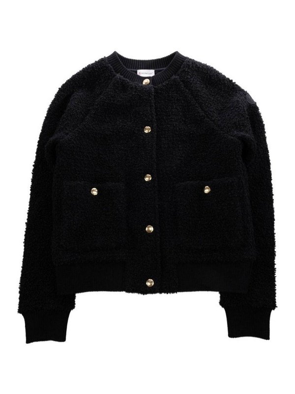 MONCLER: Strickpullover mit Rundhalsausschnitt - Rundhalspullover - Keine