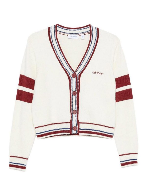 OFF-WHITE: Cárdigans - Cárdigan - Blanco