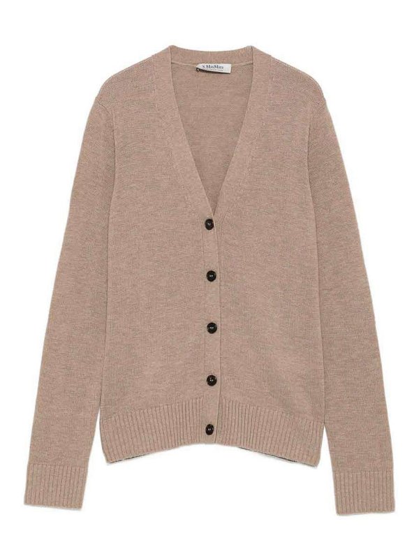 S MAX MARA: カーディガン - カーディガン - 赤