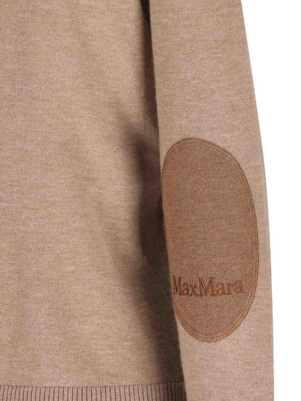 S MAX MARA: Strickpullover mit Rundhalsausschnitt online - Rundhalspullover - Rot