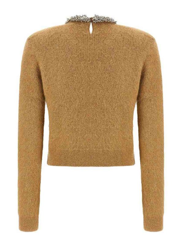 Self Portrait: Pull col rond online - Pull Col Rond - Marron