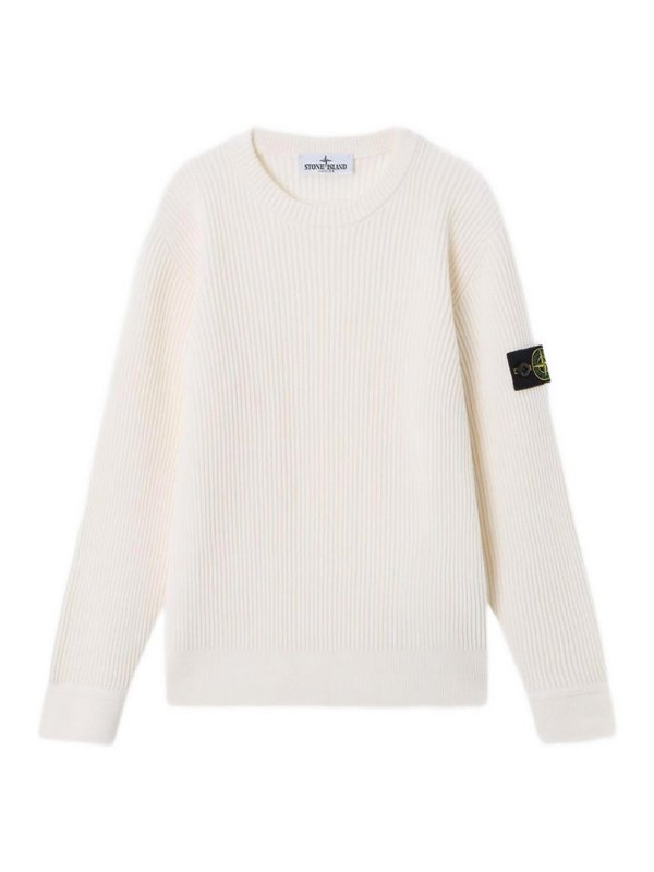 STONE ISLAND: スウェット＆セーター - スウェットシャツ/セーター - 白