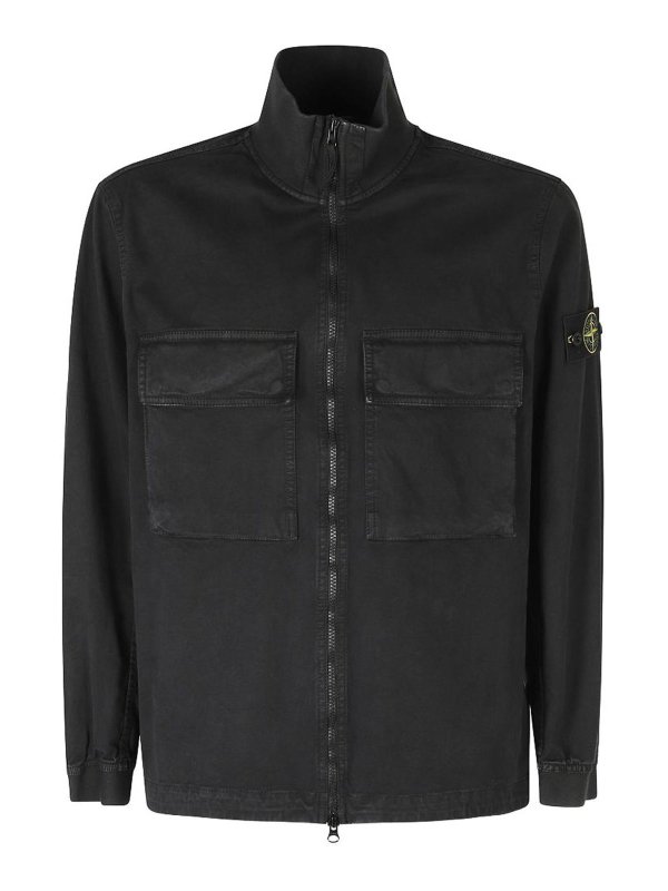 STONE ISLAND: シャツ - シャツ - 黒