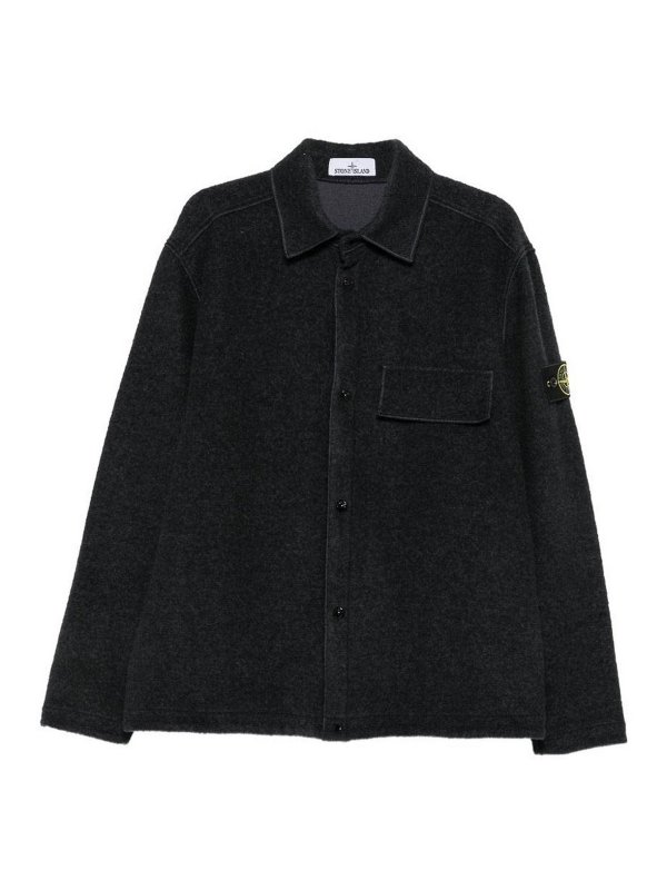 STONE ISLAND: シャツ - シャツ - ダークブルー