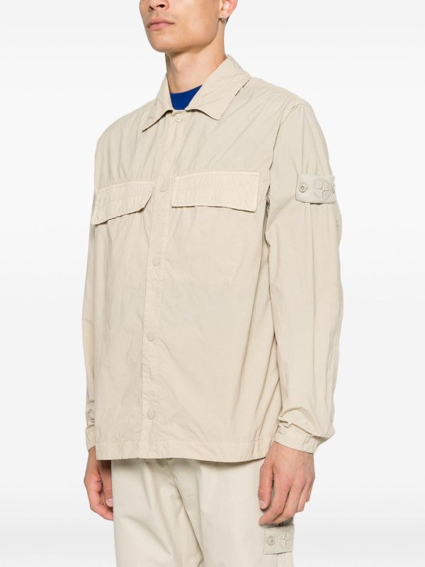 The Best Shops STONE ISLAND: Hemden - Hemd - Beige