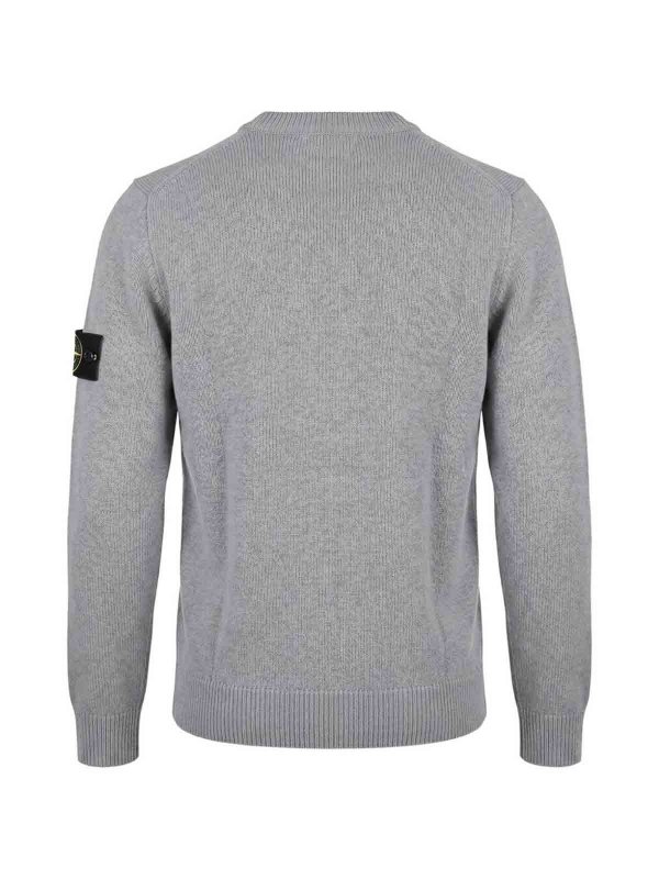 STONE ISLAND: クルーネック online - クルーネック - グレー