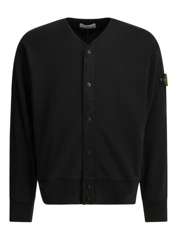 STONE ISLAND: スウェット＆セーター - スウェットシャツ/セーター - 黒