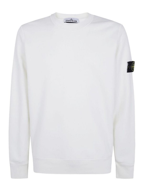 STONE ISLAND: スウェット＆セーター - スウェットシャツ/セーター - 白