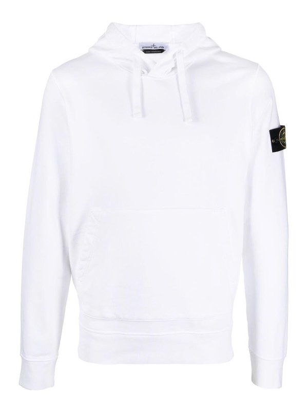 STONE ISLAND: スウェット＆セーター - スウェットシャツ/セーター - 白