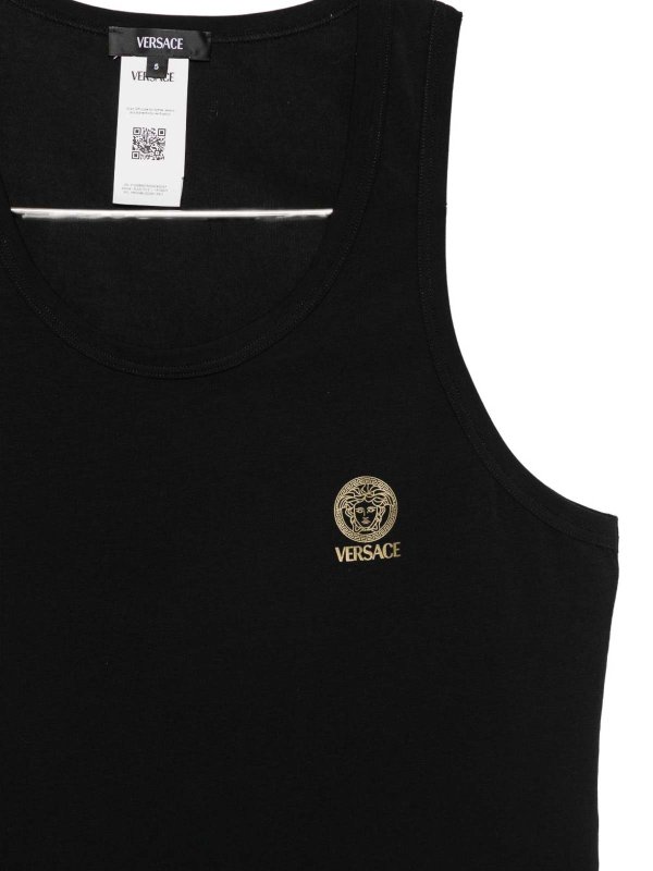 VERSACE: トップス＆タンクトップ online - トップ/タンクトップ - 黒