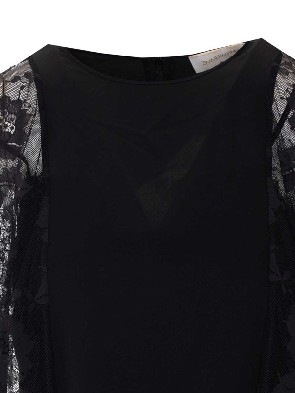 ショートドレス - 黒 shop online: ZIMMERMANN