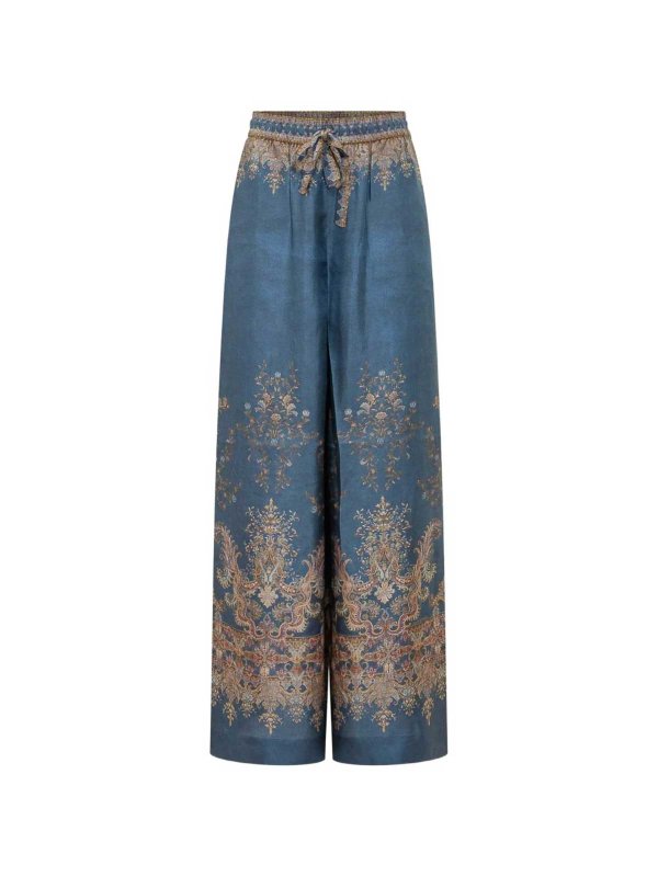 The Best Shops ZIMMERMANN: カジュアルトラウザー - カジュアルパンツ - ダークブルー