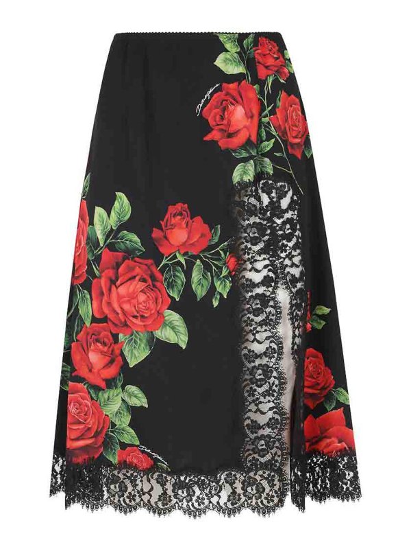 DOLCE & GABBANA: ミニスカート - ミニスカート - ピンク