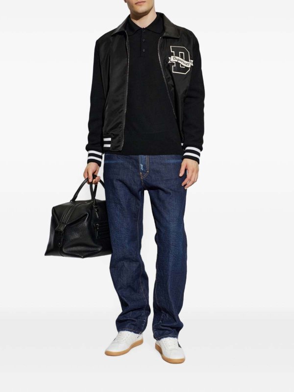 DSQUARED2: Pull col rond online - Pull Col Rond - Noir